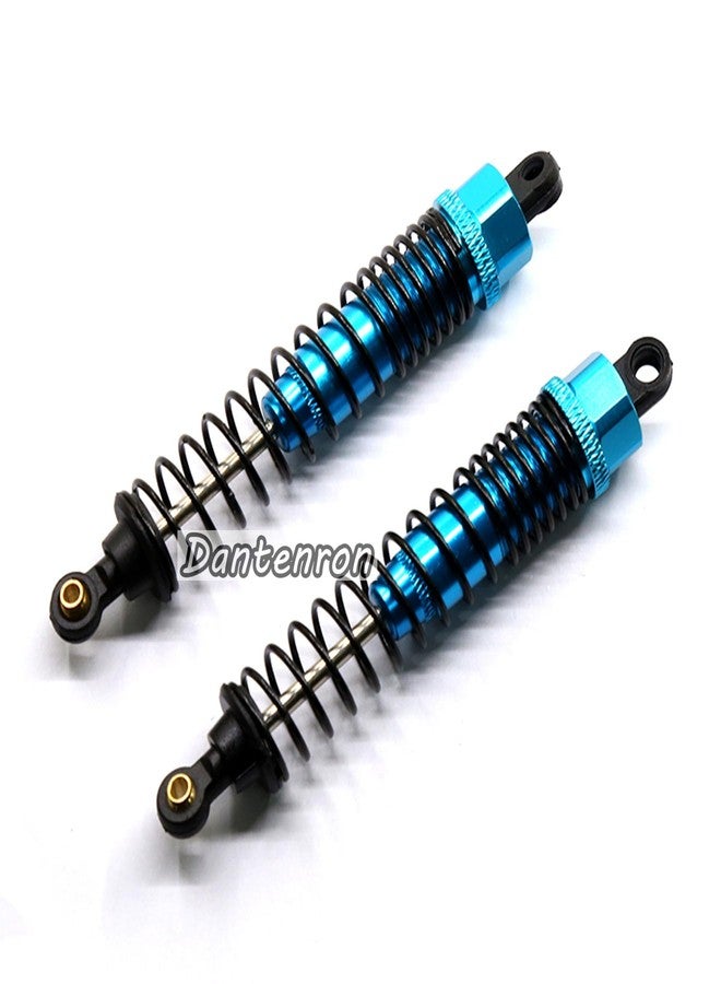 Dantenron 4Pack 1/10 RC Truck Car Adjustable Shock Absorber Damper 108004 Upgrade Parts 108mm Oil 108mm Oil Adjustable Alloy Aluminum Shock For 1:10 HSP 94188 94108 94111 Redcat Volcano (Blue) - Image 4